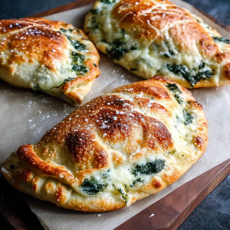 Spinach Ricotta Calzones
