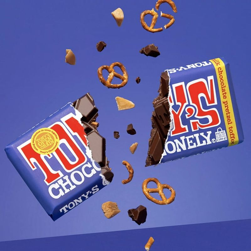 Tony’s Chocolonely Pretzel Toffee