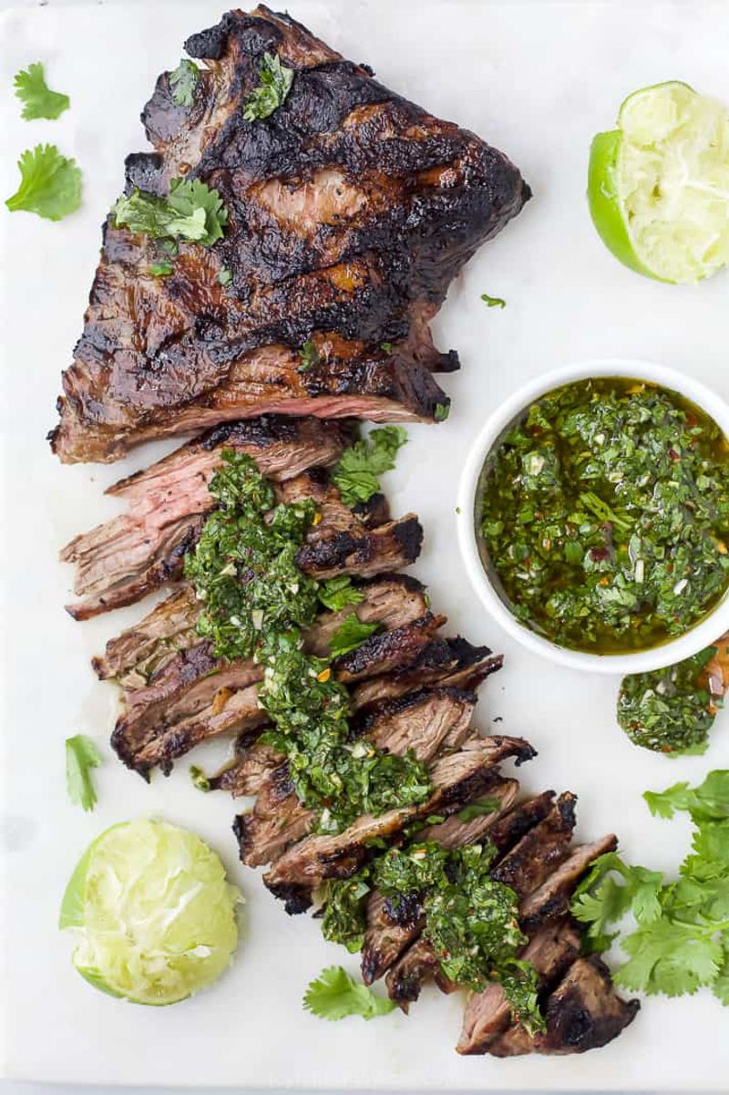 Skirt Steak With Chimichurri Sauce