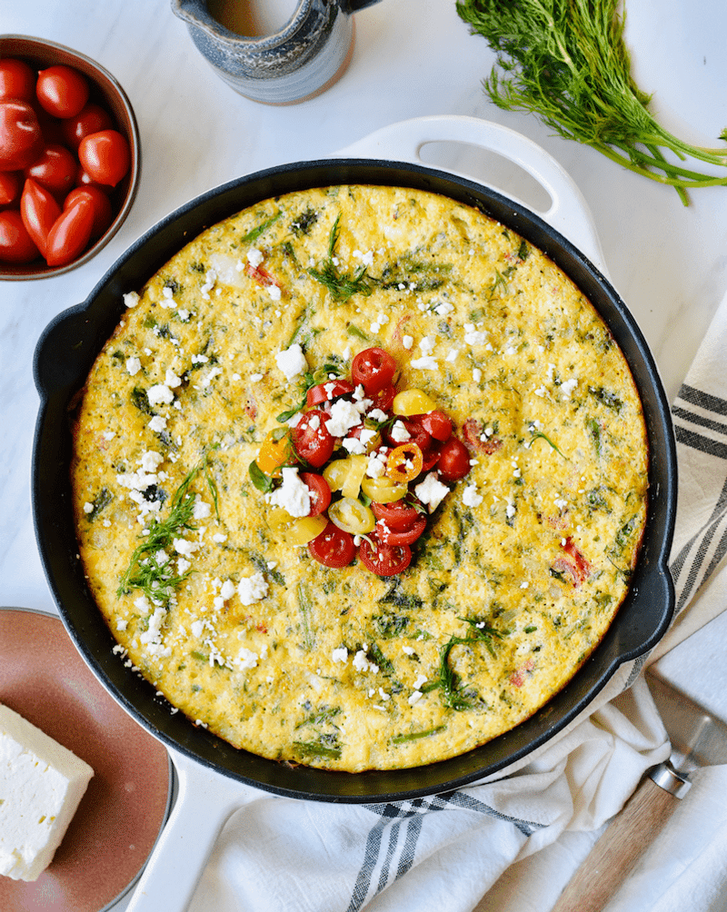 Wild Herb Frittata With Feta