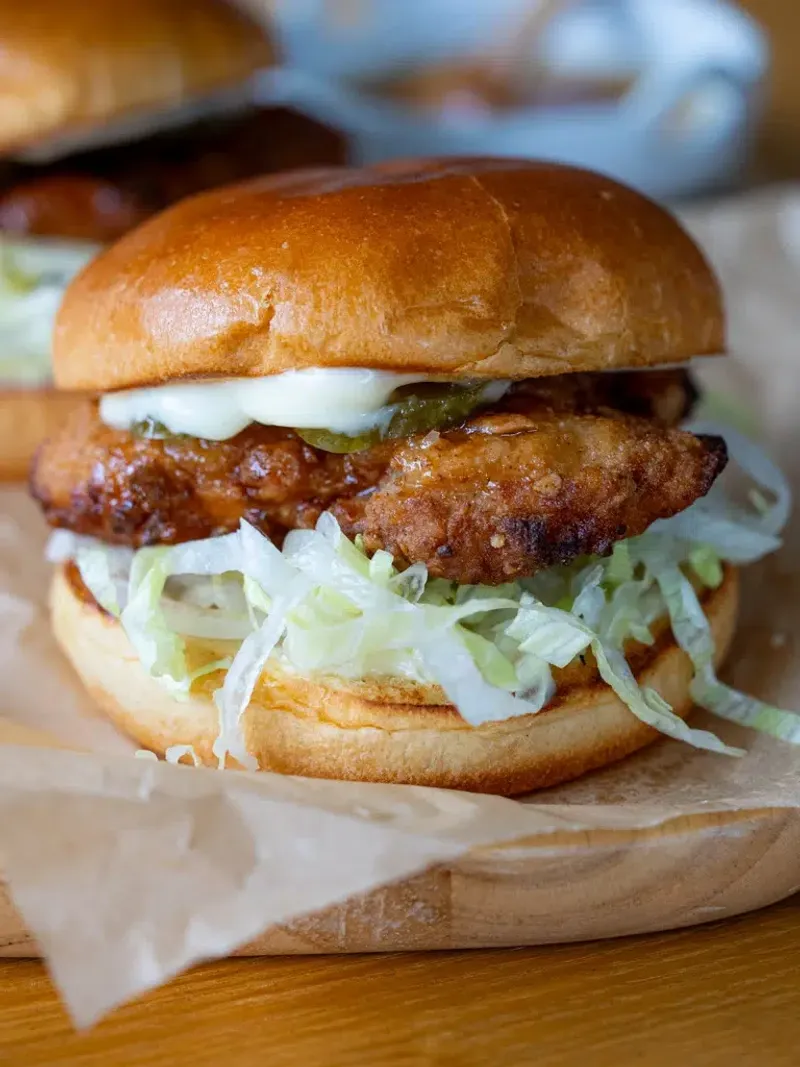 Fried Chicken Caesar Sandwich