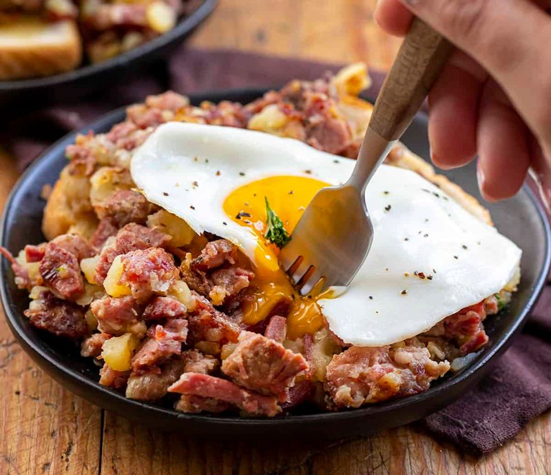 Crispy Meat And Potato Hash
