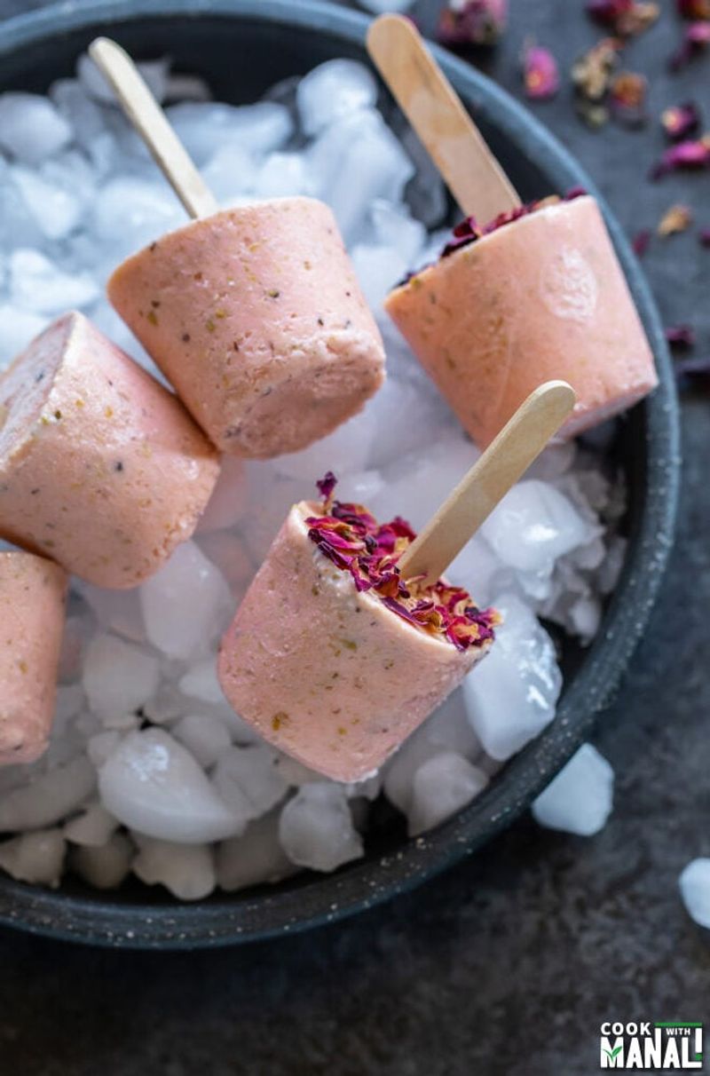 Rose And Pistachio Kulfi