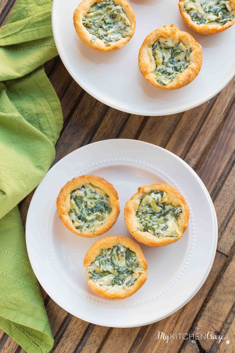 Spinach Artichoke Biscuit Dip Bowls