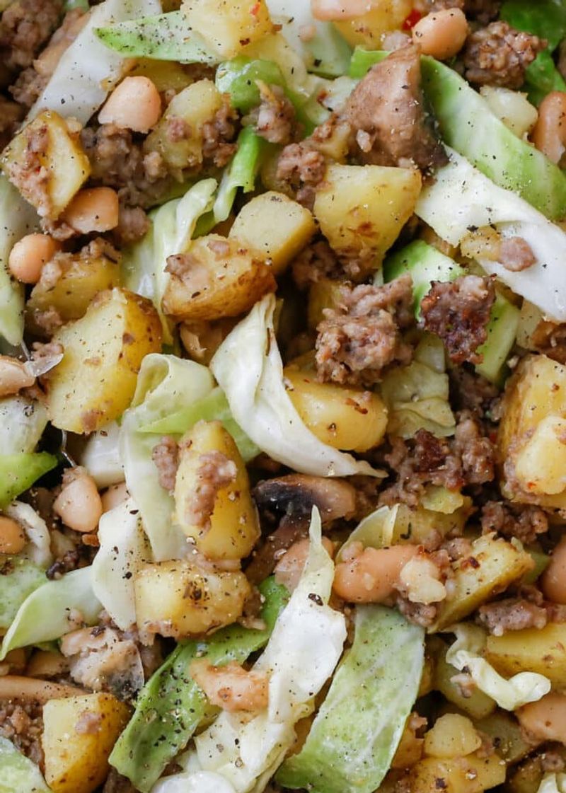 Cabbage And Onion Hash