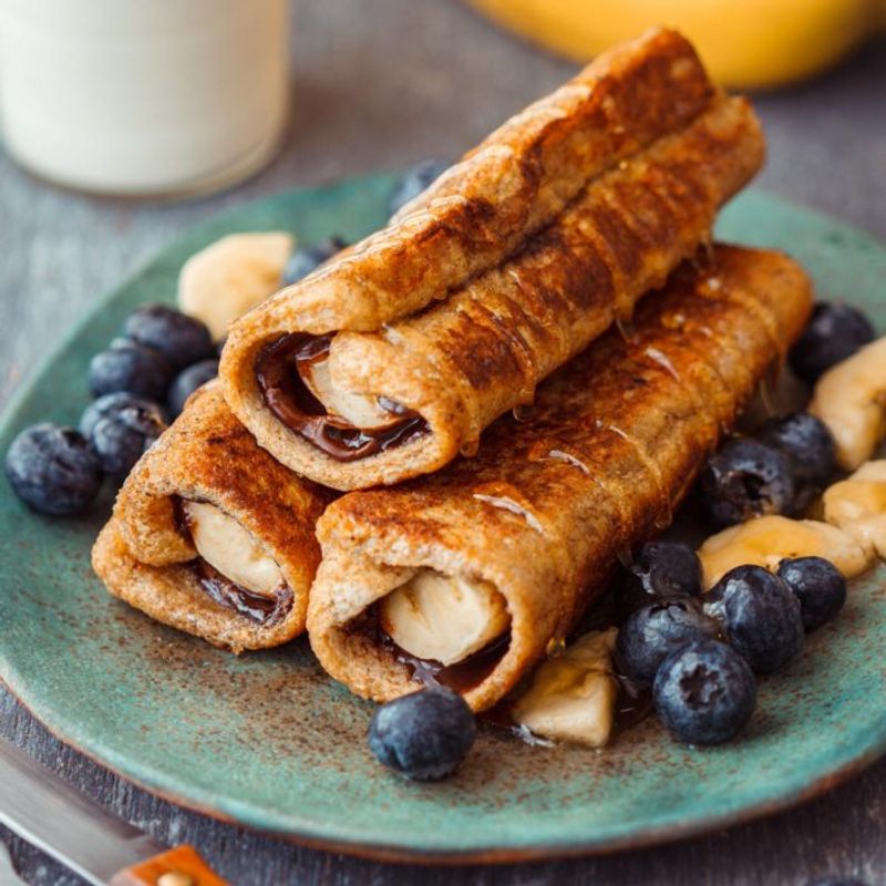 Peanut Butter Banana Protein Wraps