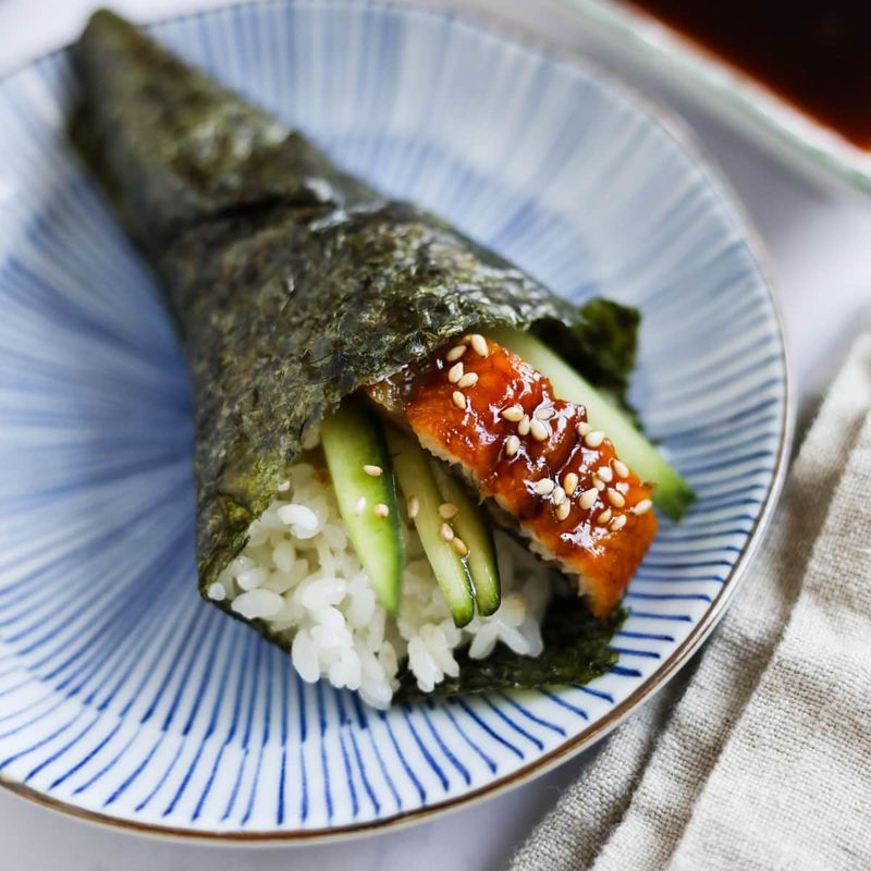 Unagi Sushi (Eel Hand Roll)