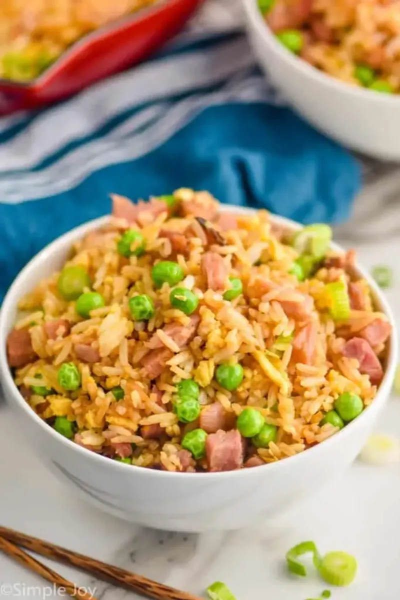 Pea And Ham Fried Rice