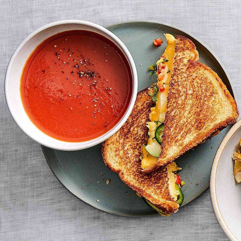 Fancy Grilled Cheese & Soup Combo