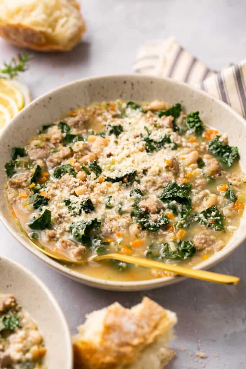 Kale and White Bean Soup With Chicken Sausage