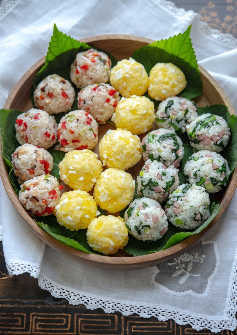 Colorful Rice Ball Snacks