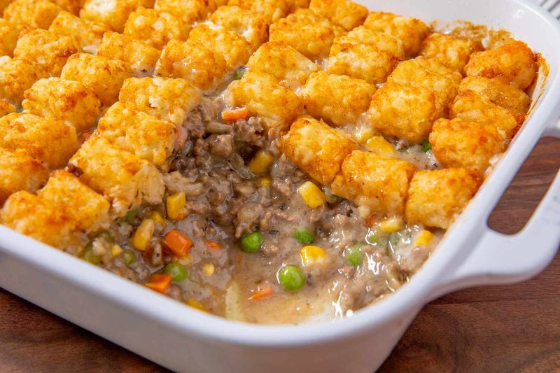 Cheesy Tater Tot Hotdish
