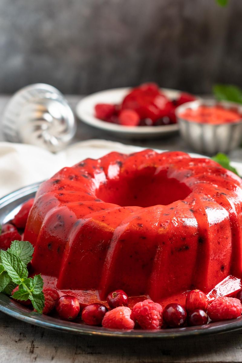 Raspberry Cranberry Jello Ring