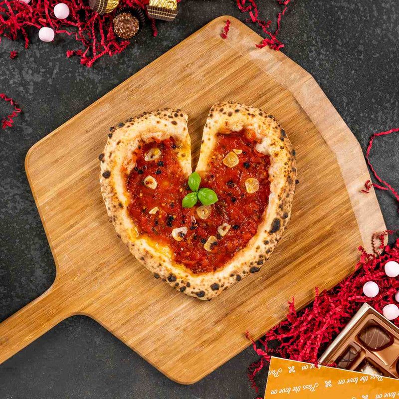 Homemade Heart-Shaped Pizza
