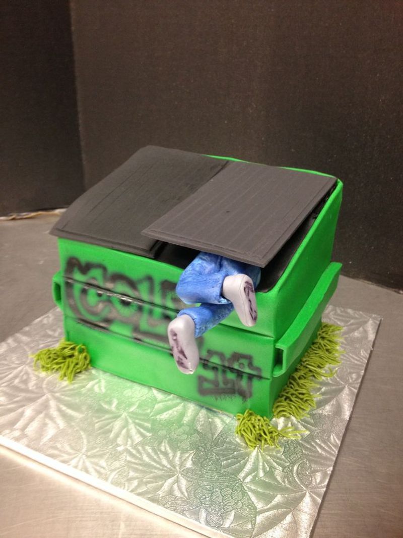 Full-Size Dumpster Cake