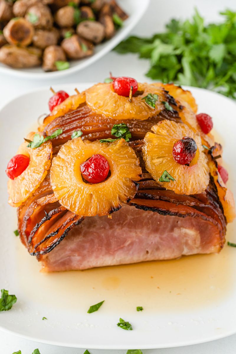 Honey-Glazed Ham With Pineapple