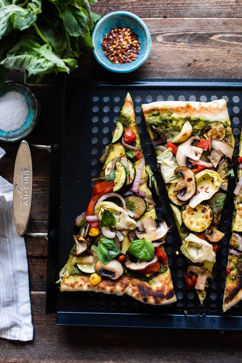 Grilled Veggie Flatbreads