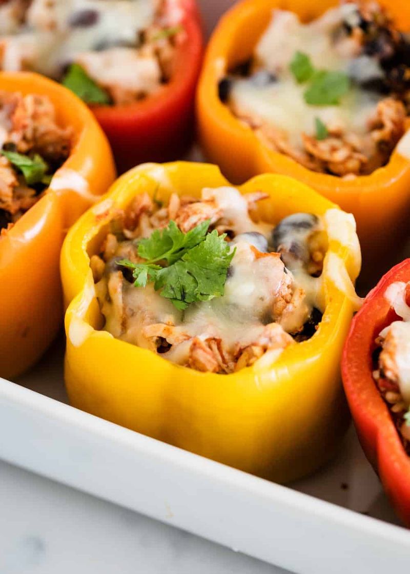 Stuff Into Bell Peppers With Quinoa