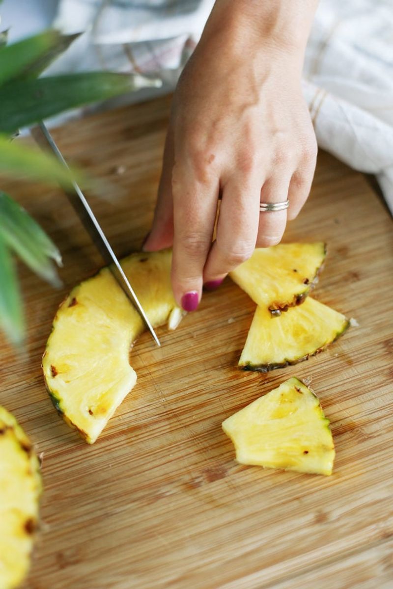 Use A Spoon To Trim Around The Core