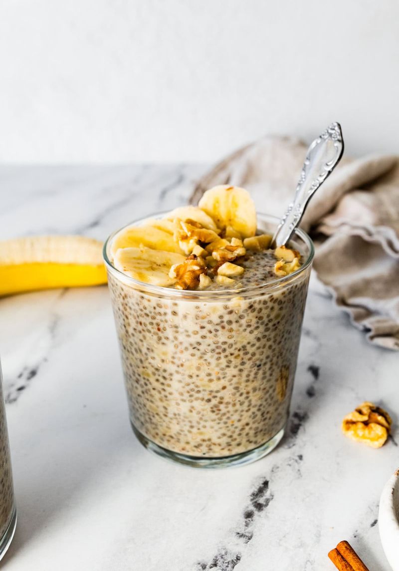 Banana With Chia Seeds