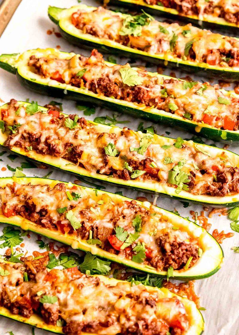 Zucchini Nacho Boats
