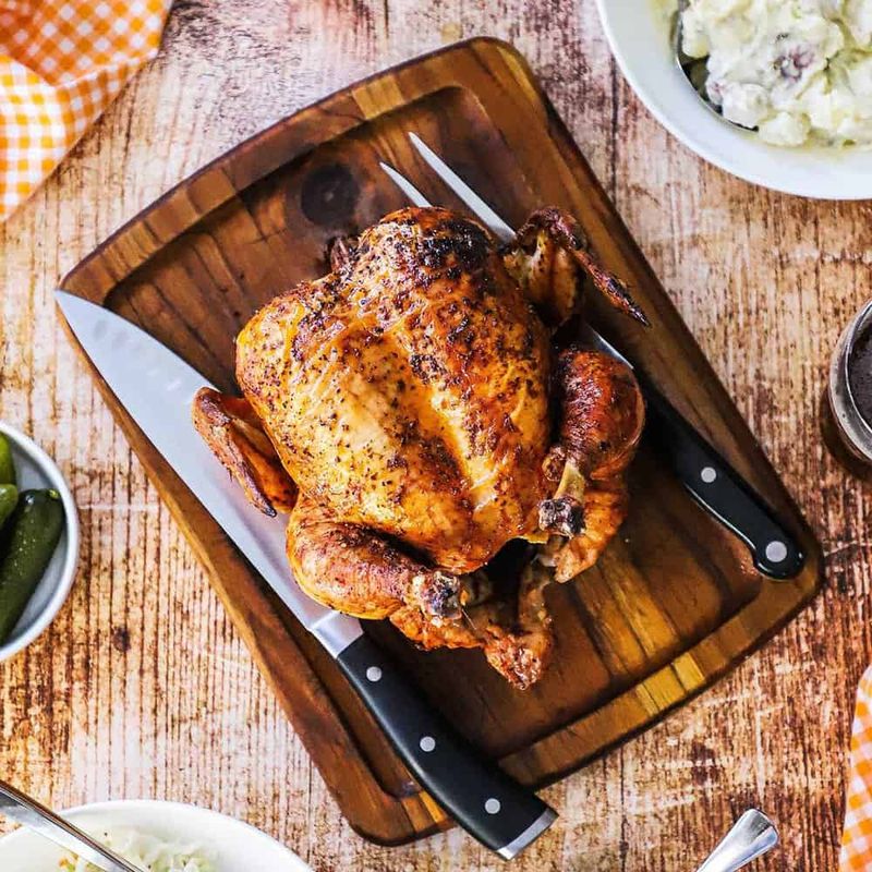 Beer-Can Chicken with Cajun Rub