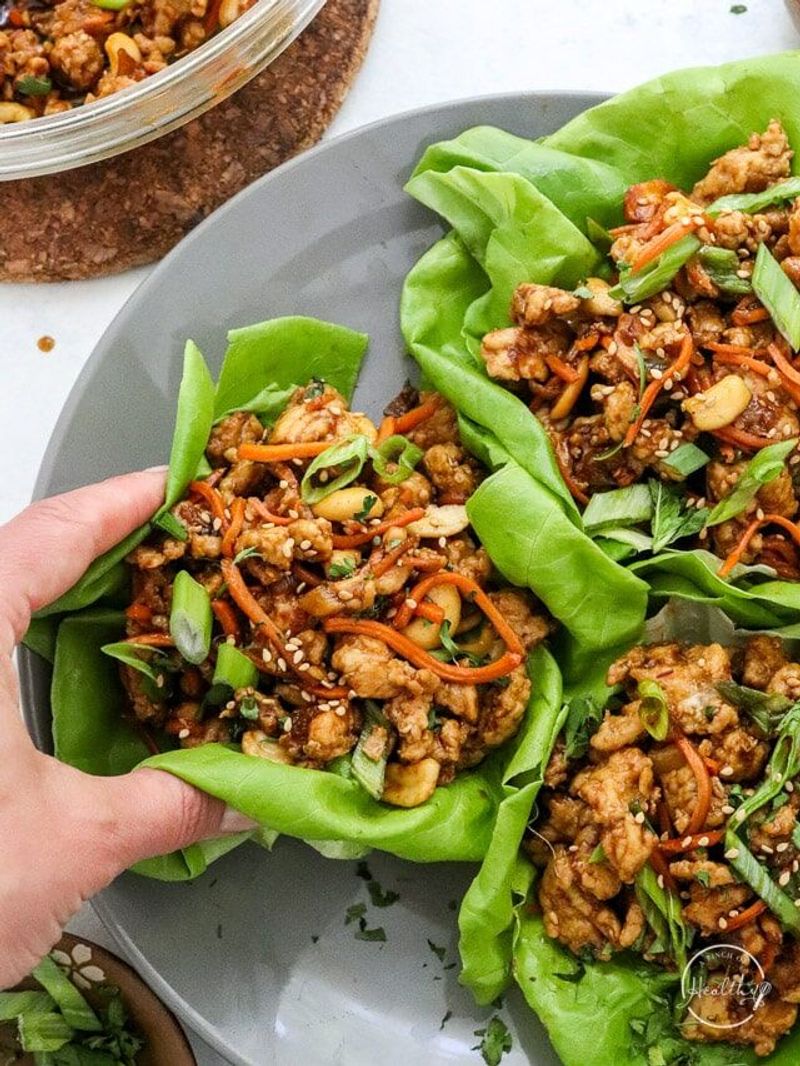 Rotisserie Chicken Lettuce Cups