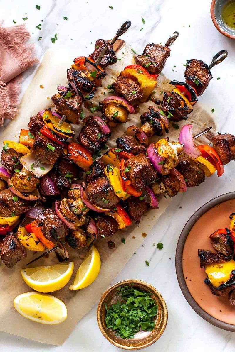 Flame-Kissed Steak Kabobs