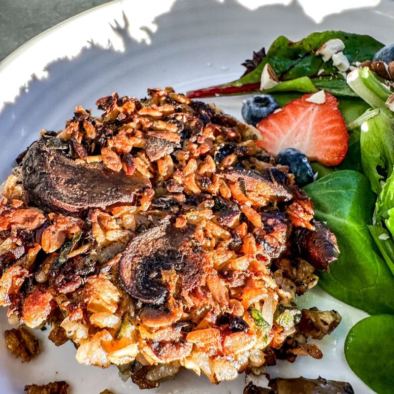 Umami Mushroom And Brown Rice Burgers