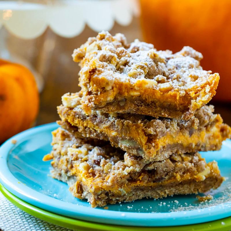 Pumpkin Spice Streusel Squares