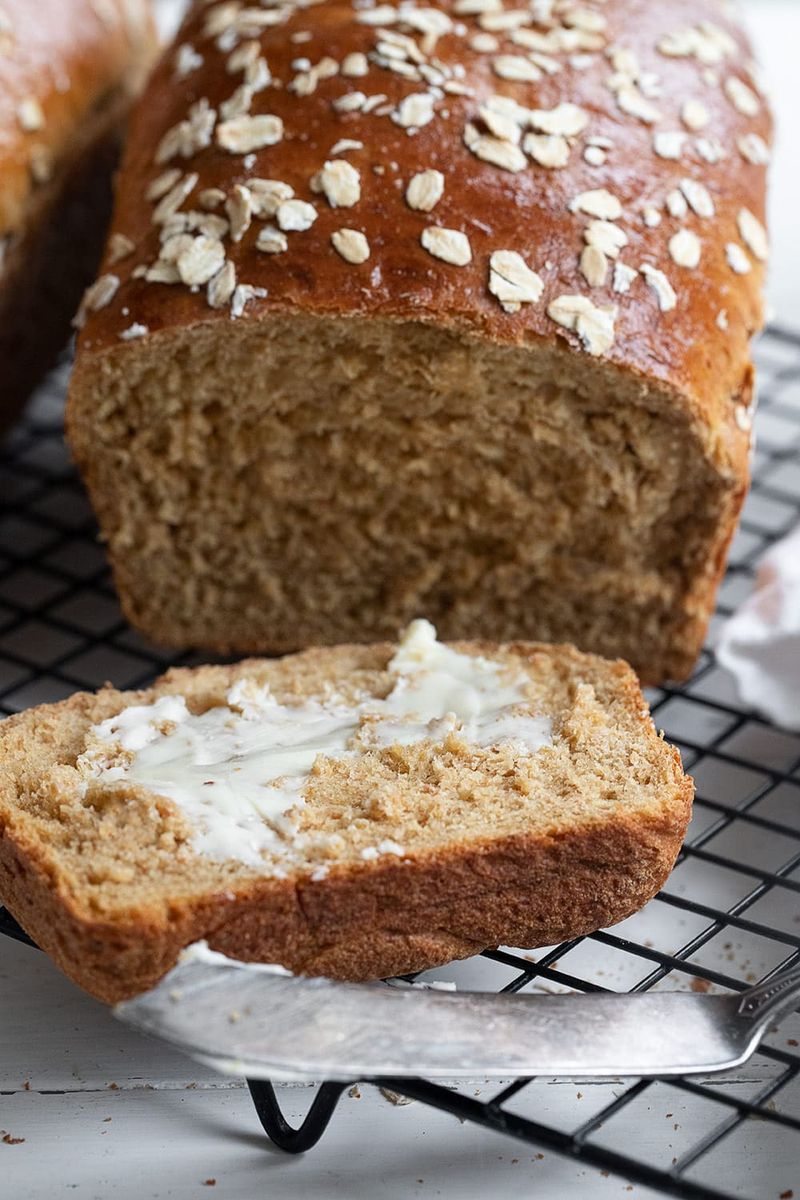 Hearty Oatmeal Molasses Bread