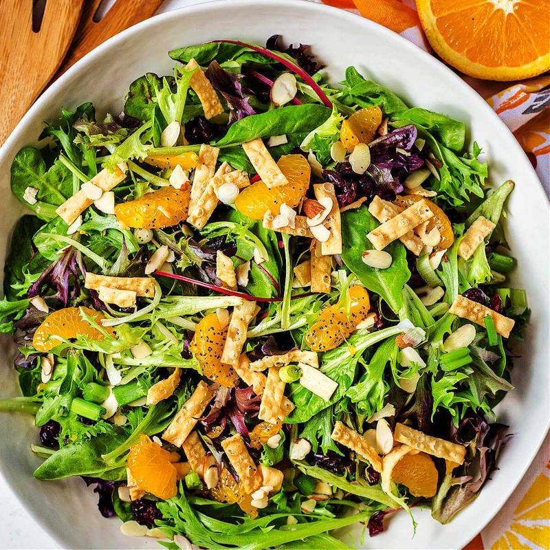 Asian Sesame Steak Salad With Mandarin Oranges