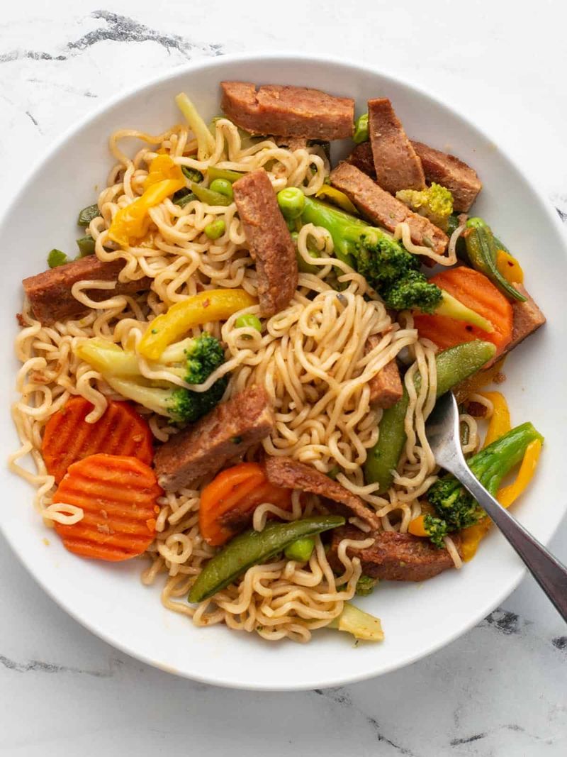 Spam Stir-Fry With Broccoli
