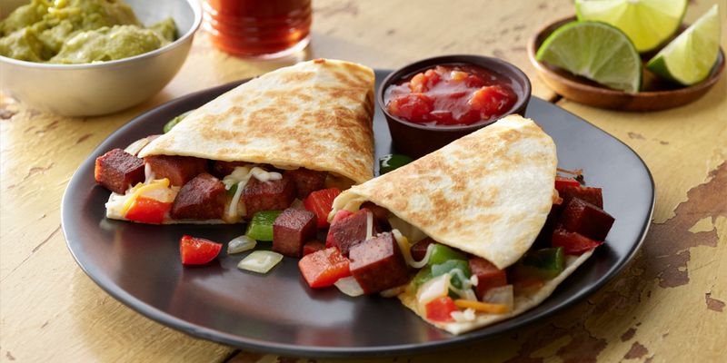 Spam And Cheese Quesadillas
