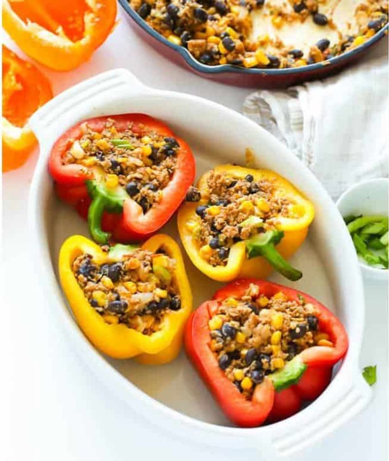 Stuffed Bell Peppers With Quinoa