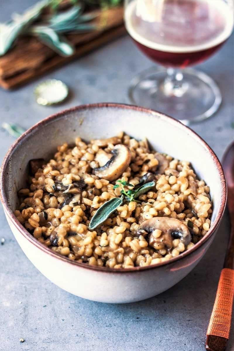 Barley Mushroom Risotto