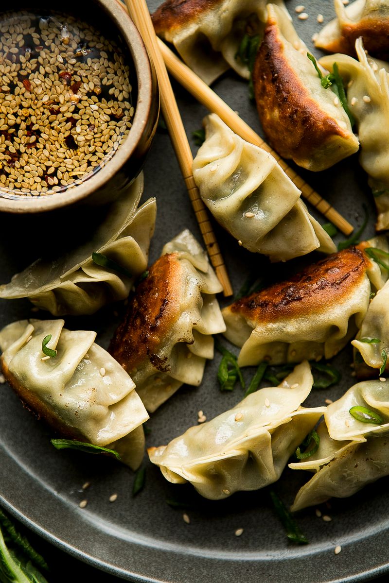 Shiitake And Bok Choy Vegetarian Gyoza