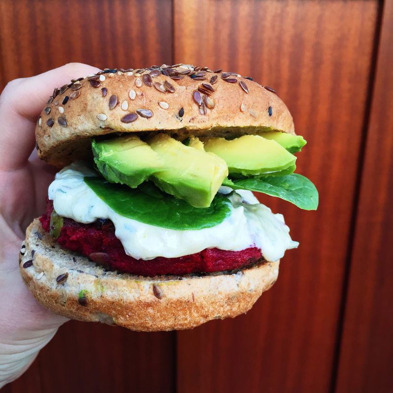 Beet And Farro Jewel Patties