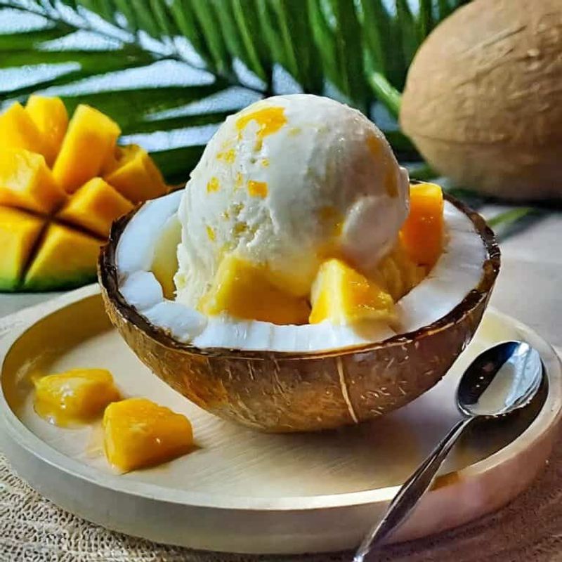 Mango Coconut Ice Cream