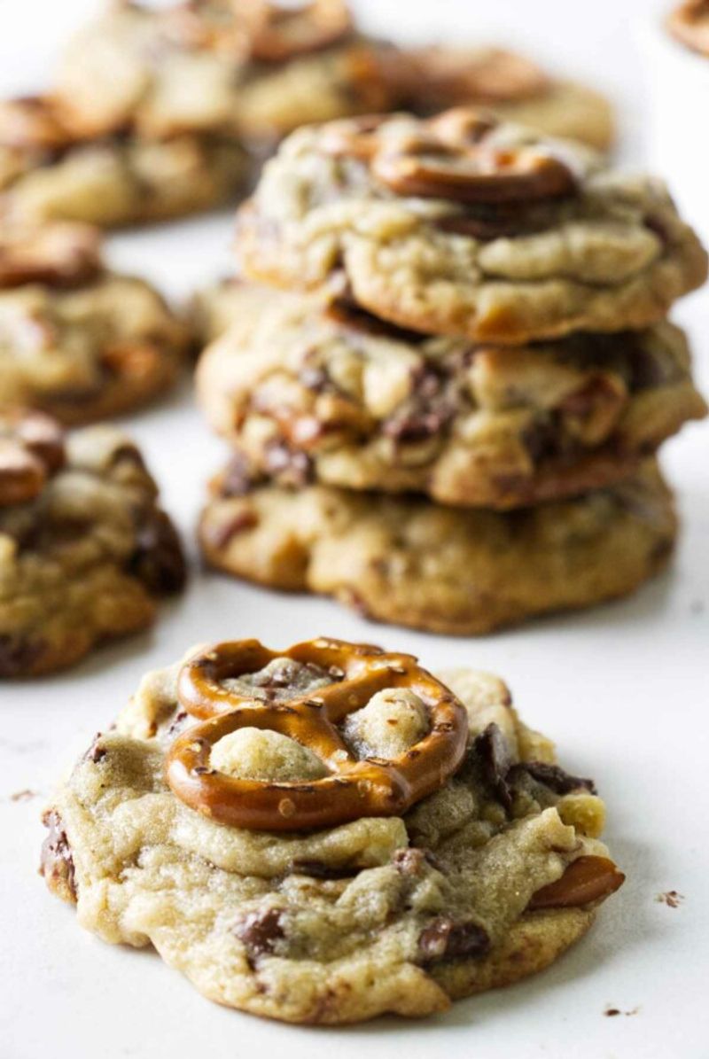 Beer and Pretzel Chocolate Chip Cookies