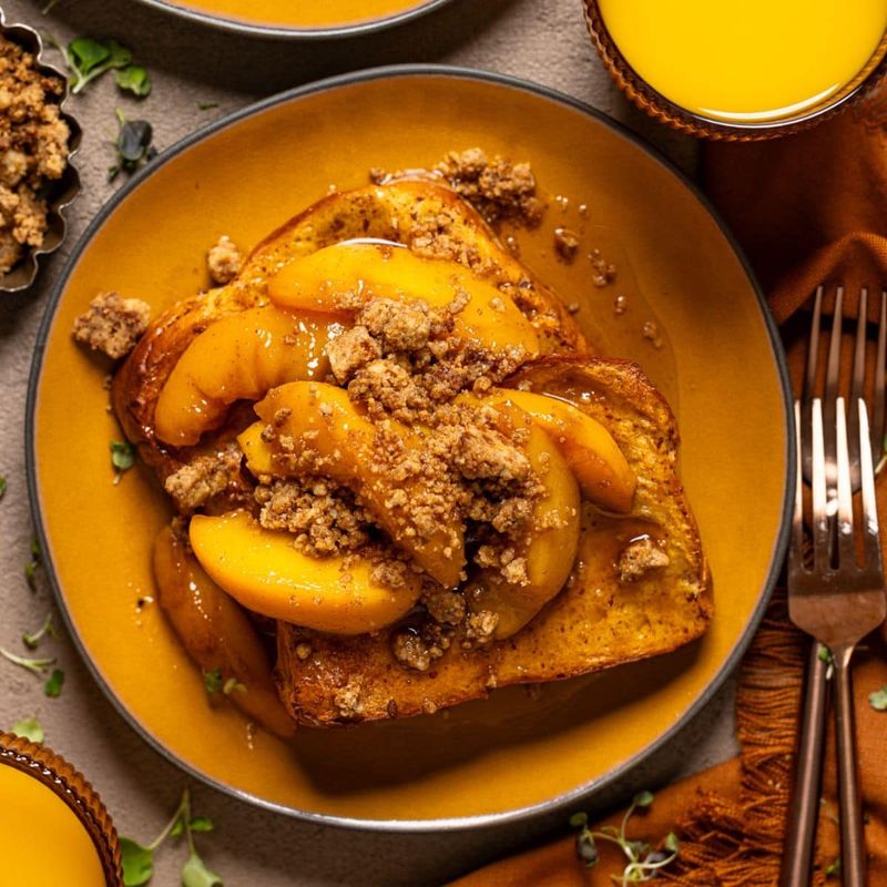 Peach-Stuffed French Toast