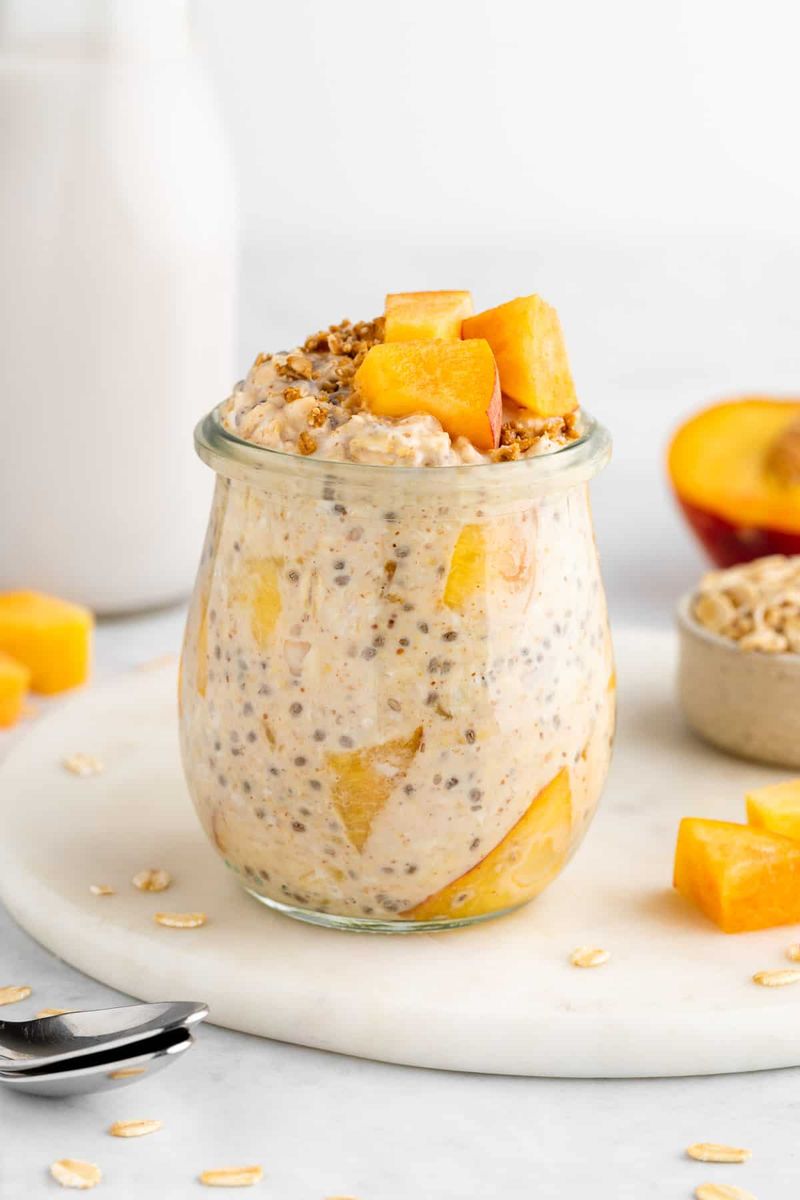 Peachy Overnight Oats