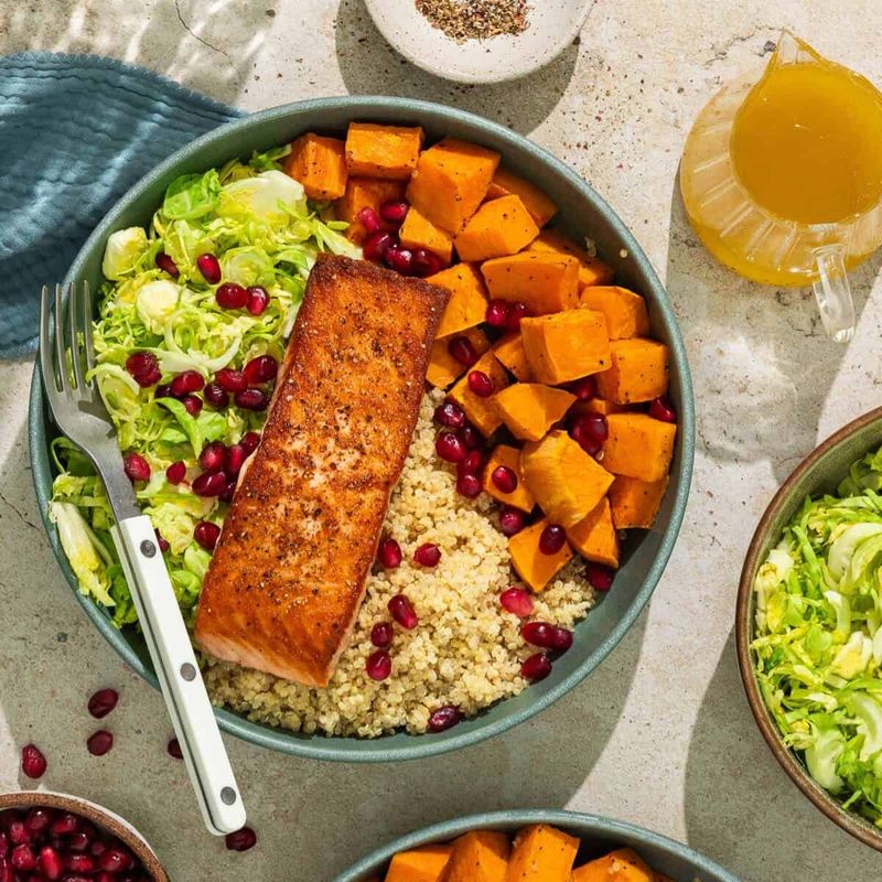 Salmon And Quinoa Buddha Bowl