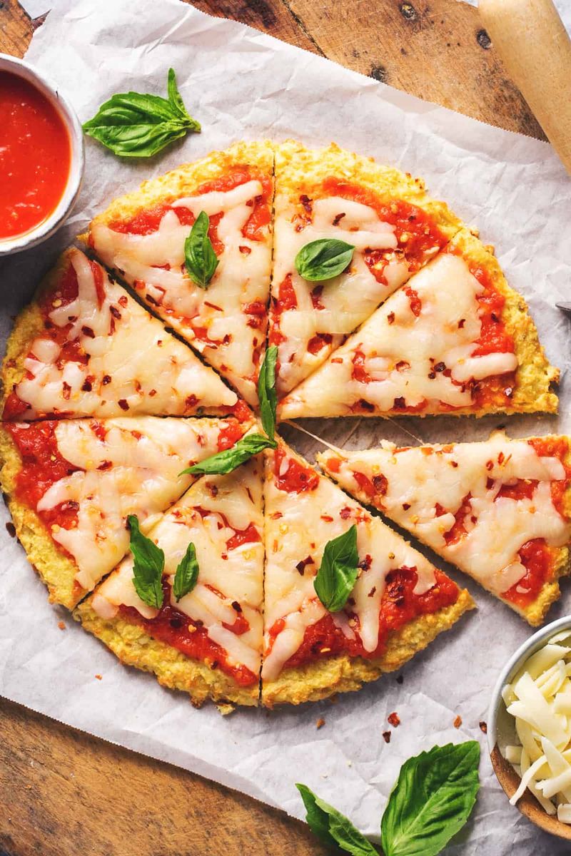 Cauliflower Crust Margherita Pizza