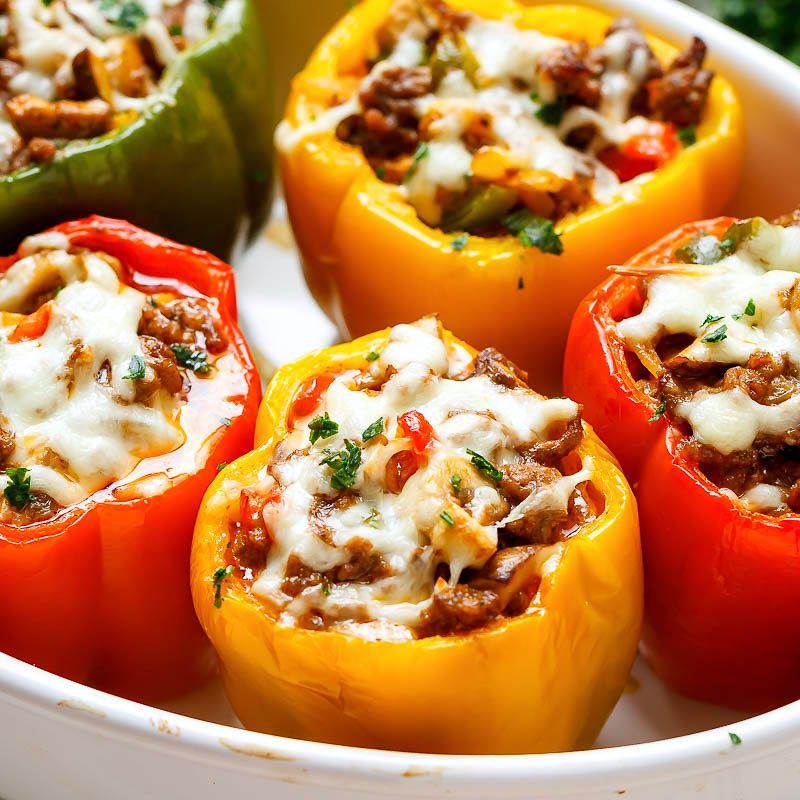 Philly Cheesesteak Stuffed Peppers