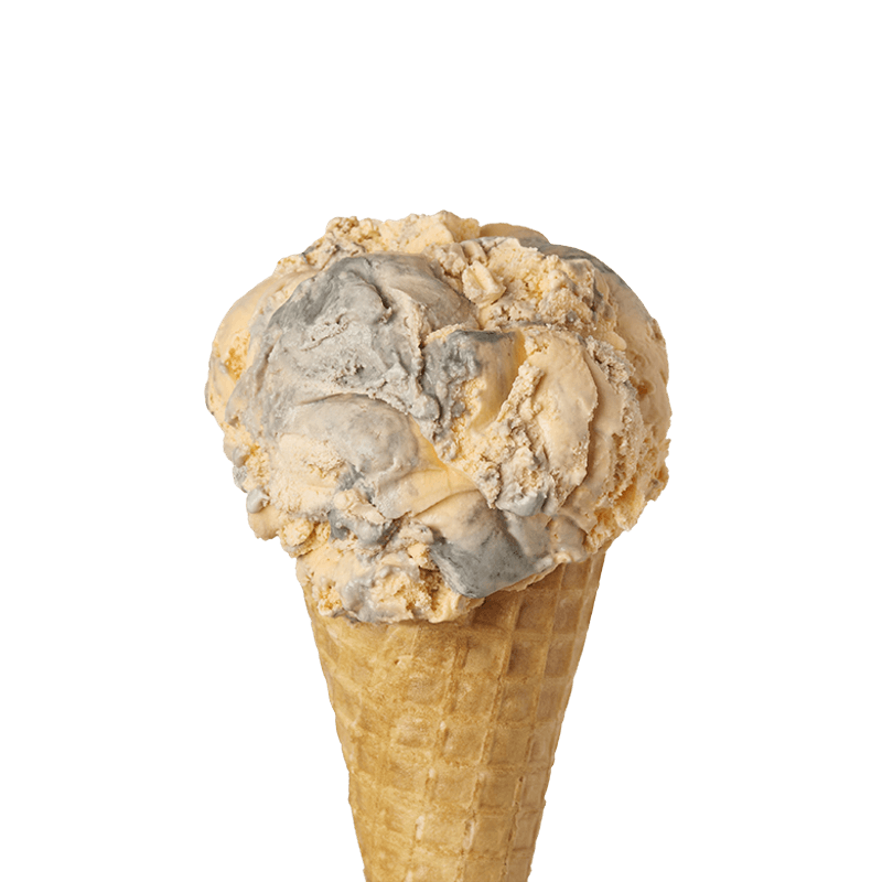 Tiger Tail Ice Cream: Orange And Licorice Swirl