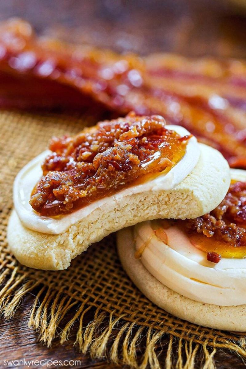 Maple-Glazed Bacon Breakfast Cookies
