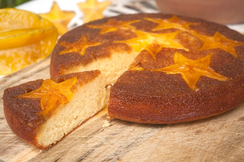 Star Fruit Upside-Down Cake
