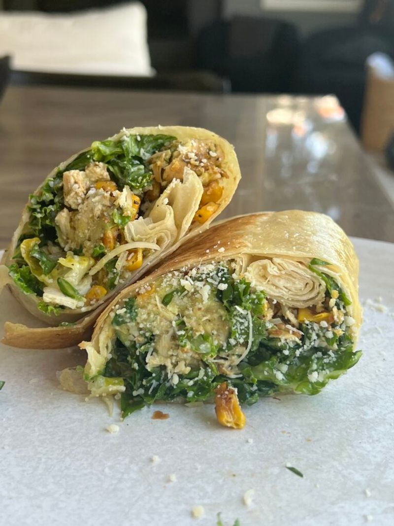 Caesar Wrap With Roasted Veggies