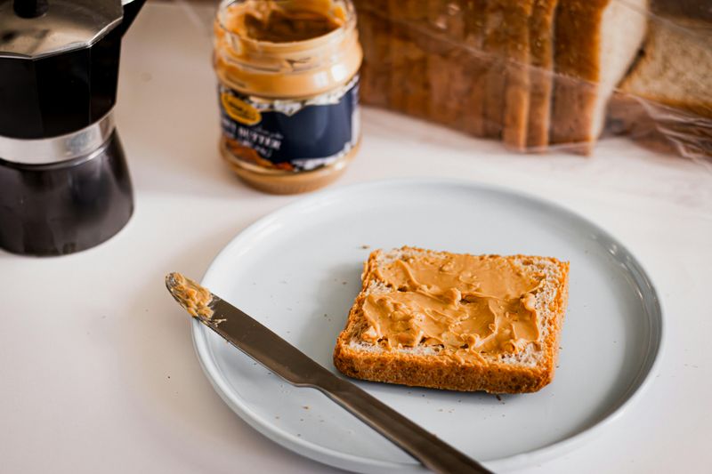 Whole Grain Toast With Peanut Butter